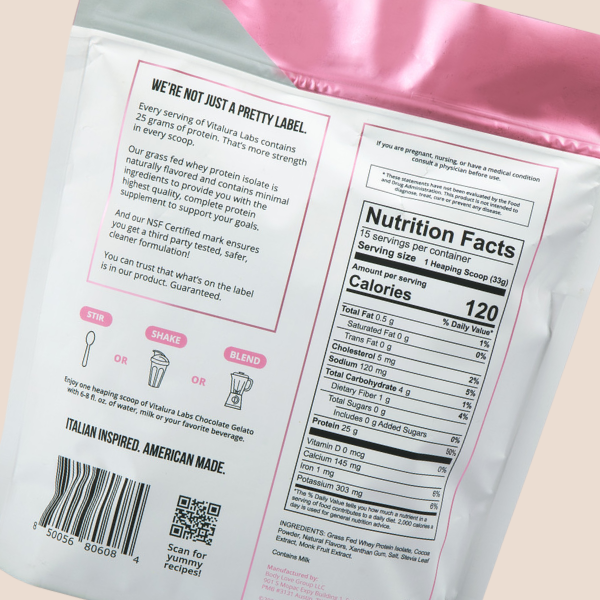 Grass Fed Whey Protein Isolate
