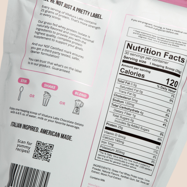 Grass Fed Whey Protein Isolate