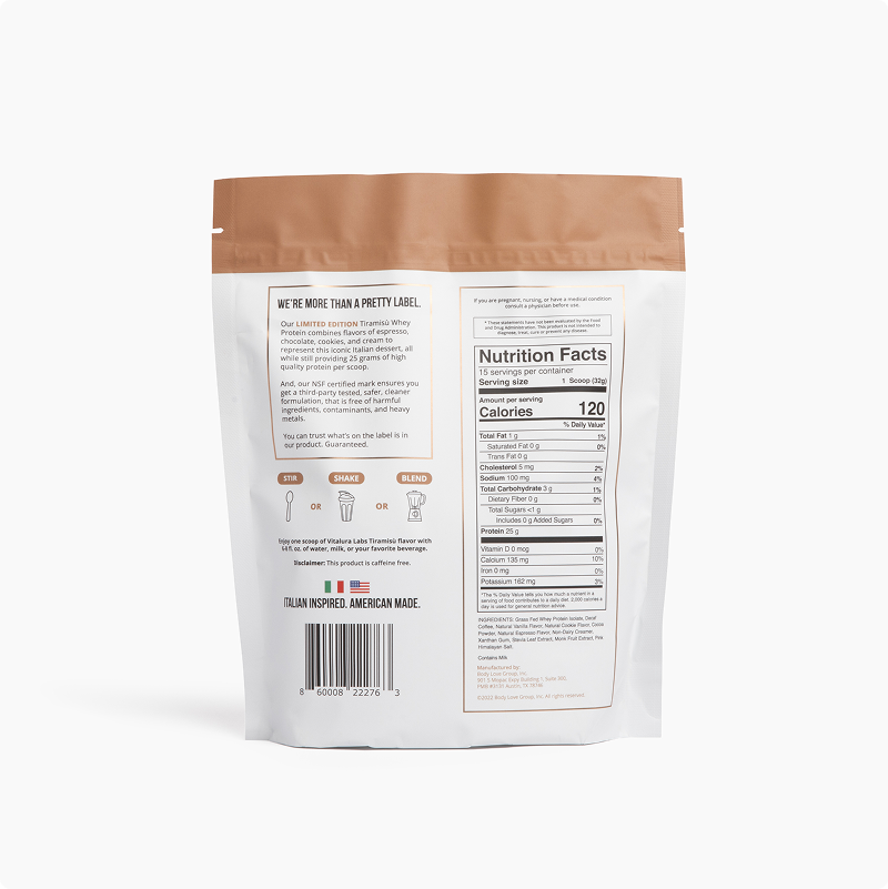 Grass Fed Whey Tiramisù - 15 servings